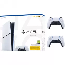 SONY Playstation 5 Slim Disc + Extra Controller, 1TB, Consola de jocuri PS5, D-Chassis