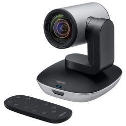 Logitech PTZ Pro 2, camera web cu telecomanda, Zoom 10X in Full-HD, unghi 90° motorizat, Rezolutie 1080p