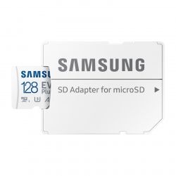 SAMSUNG EVO Plus 128GB, Card de memorie microSD, UHS-1, Class 10, A2, V30