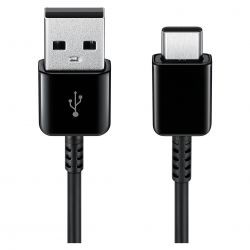 Samsung USB Cable USB-A la USB-C, Cablu date si incarcare, 3A, 150 cm, Negru