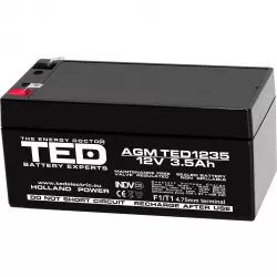 Acumulator 12V Stationar VRLA, Dimensiuni 134 x 67 x 62 mm, Baterie 12V 3.5Ah F1, TED Electric TED003133