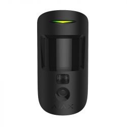 Detector Wireless PIR de interior cu verificare foto la alarmă Ajax MotionCam (PhOD) Negru