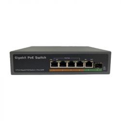 Switch PoE Gigabit industrial 4 + 1 + 1 porturi KMW KM-PoE0401GS-65