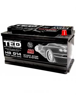 Baterie Auto 12V 96Ah cu Start Stop, Pornire 855A, Dimensiuni 353 x 175 x 190 mm Borna+ Dreapta Ted Electric TED003836