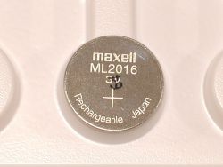 Acumulator Li-Ion 3V ML2016 65mAh, Dimensiuni 20 x 1.6 mm Bulk Maxell
