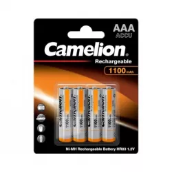 Baterie Reincarcabila Camelion AAA LR3 Acumulatori Preincarcati Ni-MH 1.2V 1100mAh Blister 4