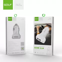 Alimentator Incarcator de la Auto la 2x USB-A: 1x USB-A 2.1A si 1x USB-A 1A 10W, Golf GF-C11
