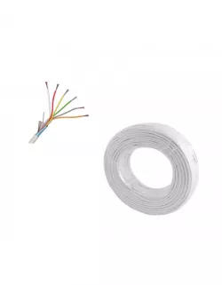 Cablu alarma 6 fire multifilare ecranate  fir masa CU 6 x 0,22 mm CEAM