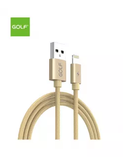 Cablu Incarcare USB iPhone Data Sync Quick, Culoare Auriu, Incarca cu 5A, Golf 76I