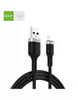 Cablu Incarcare microUSB Data Sync Metal, Culoare Negru, Incarca cu 3A, Golf 71M