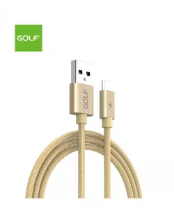 Cablu Incarcare microUSB Data Sync Quick, Culoare Auriu, Incarca cu 5A, Golf 76M
