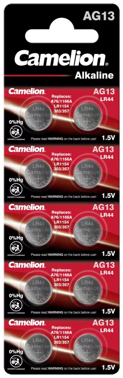 Baterii Ceas SR44SW AG13 LR44 G13 A76 1.5V 140mAh Camelion Blister 10