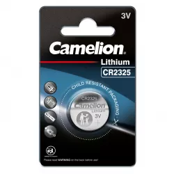 Baterie Litiu 3V CR2325 BR2325 190mAh, Dimensiuni 23 x 2.5 mm Camelion Blister 1