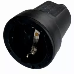 Cupla schuko cauciucata neagra IP20 Odo SPN3104 (1/25)
