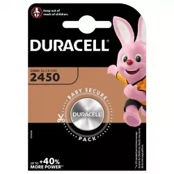 Baterie Litiu 3V CR2450 560mAh, Dimensiuni 24 x 50 mm DuraCell Blister 1