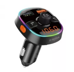 Modulator FM cu Bluetooth 5.0 si 2x Iesiri USB-A: 1x USB-A 2.4A 1x USB-A 3A si Functie de Raspuns la Apel, E-Boda BT-100