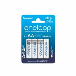 Eneloop Acumulatori Ni-Mh 1.2V AA R6 2000mAh Preincarcati 2100 Cicluri Blister 4