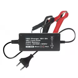 Incarcator Acumulator 12V Putere Incarcare 2A, Incarca Baterie Pana la 40 Ah, TED TED003553