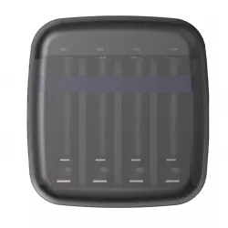 Incarcator Acumulatori Litiu-Ion Ni-Mh Ni-Cd cu 4 Canale de Incarcare Individuala si Functie de PowerBank, Cablu USB TIP-C Inclus, Xtar BC4