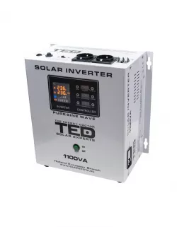 Invertor Solar Fotovoltaic Monofazat Off-Grid, 12V 1100VA 700W MPPT cu unda sinusoidala pura, TED Electric TED000279
