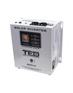Invertor Solar Fotovoltaic Monofazat Off-Grid, 12V 850VA 500W MPPT cu unda sinusoidala pura, TED Electric TED000286