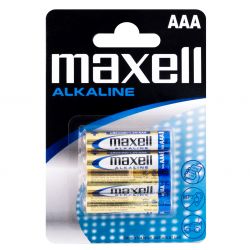 Baterii Alcaline AAA LR3 1.5V Maxell Blister 4