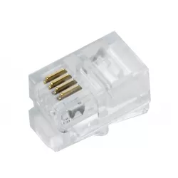 Mufa telefon 4/4 fire (pentru receptor) - RJ8 / RJ9 TEL0001 TED500390
