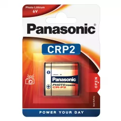 Baterie Litiu 6V CRP2 CR-P2 1400mAh, Dimensiuni 35 x 19.5 x 36 mm Panasonic Blister 1