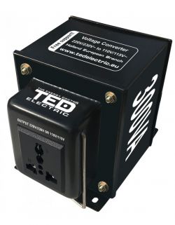 Transformator de tensiune, Convertor de la 220V la 110V si Reversibil 300VA 300W, TED Electric TED003669