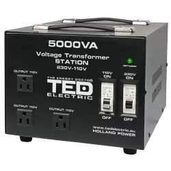 Transformator de tensiune, Convertor de la 220V la 110V si Reversibil 5000VA 4000W cu Carcasa si Regleta, TED Electric TED000255