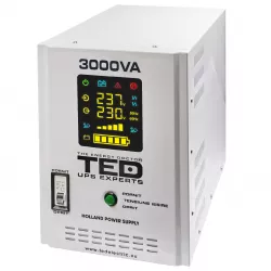 UPS Pentru Centrala, Sursa Curent Centrala 3000VA 2100W cu Ecran LCD si Sinusoidala Pura, Utilizeaza 2x Baterie 12V, Ted Electric TED001672