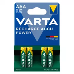 Baterie Reincarcabila Varta AAA LR3 Acumulatori Preincarcati Ni-MH 1.2V 1000mAh Blister 4