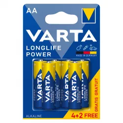 Baterii Alcaline AA LR6 1.5V Varta Blister 6 4906