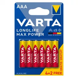 Baterii Alcaline AAA LR3 1.5V Varta Max Power Blister 6