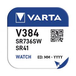Baterie Ceas SR41W 384 1.55V 37mAh Varta Blister 1