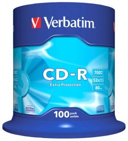 CD-R 100/SET VERBATIM 700MB 52X EP 43411