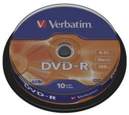 DVD-R 10/SET VERBATIM 4.7GB 16X 43523