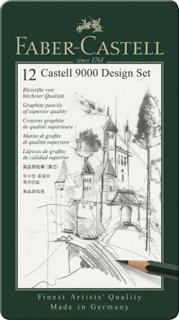 SET DESIGN 12 BUC CREION GRAFIT CASTELL 9000 FABER-CASTELL