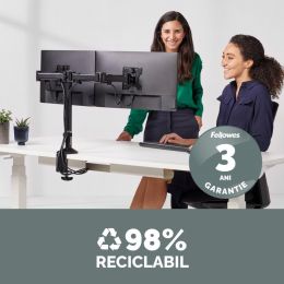 SUPORT MONITOR 2 BRATE REFLEX FELLOWES