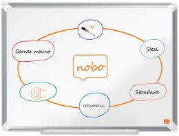 WHITEBOARD MAGNETIC OTEL LACUIT 45 X 60 CM PREMIUM PLUS NOBO