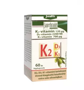 JutaVit  Vitamina K2 120 + D3 2200 NE + K1    60 tablete 