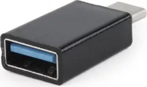 ADAPTOR GEMBIRD, pt. smartphone, USB 3.0 Type-C (T) la USB 3.0 (M), negru, "A-USB3-CMAF-01" (include TV 0.06 lei)