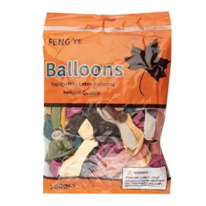 Baloane 1 g, Multicolore, culori mate, 100 buc/set
