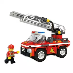 Blocki, My Fire Brigade, Camion pompieri cu scara, 109 piese