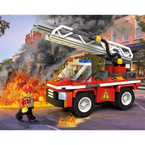 Blocki, My Fire Brigade, Camion pompieri cu scara, 109 piese