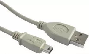 CABLU alimentare si date GEMBIRD, pt. smartphone, USB 2.0 (T) la Mini-USB 2.0 (T), 1.8m, alb, "CC-USB2-AM5P-6" (include TV 0.06 lei)
