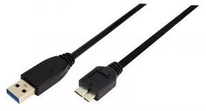 CABLU alimentare si date LOGILINK, pt. smartphone, USB 3.0 (T) la Micro-USB 3.0 (M), 1m, negru, "CU0026" (include TV 0.06 lei)