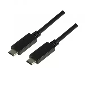 CABLU alimentare si date LOGILINK, pt. smartphone, USB 3.2, USB Type-C (T) la USB Type-C (T), 0.5m, negru, "CU0128" (include TV 0.06 lei)
