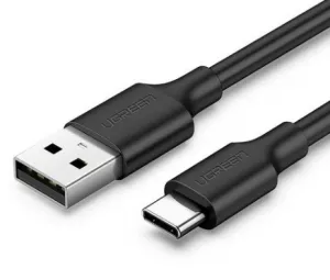 CABLU alimentare si date Ugreen, "US287", Fast Charging Data Cable pt. smartphone, USB 2.0 la USB Type-C 5V/2A, 0.5m, negru "60115" (include TV 0.06 lei) - 6957303861156
