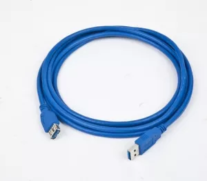CABLU USB GEMBIRD prelungitor, USB 3.0 (T) la USB 3.0 (M), 1.8m, conectori auriti, albastru "CCP-USB3-AMAF-6" (include TV 0.06 lei)